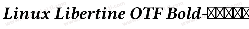 Linux Libertine OTF Bold字体转换